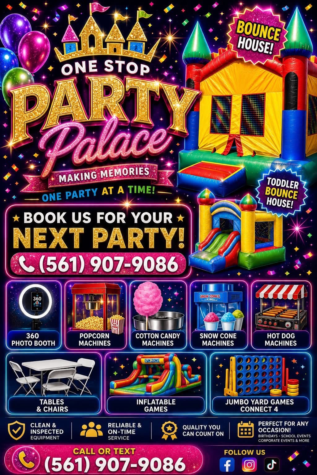 One Stop Party Palace services